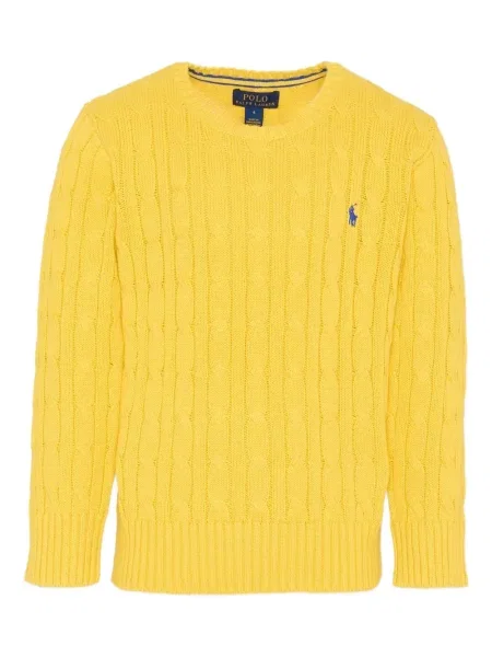 Sweter dziecięcy Polo Ralph Lauren żółty