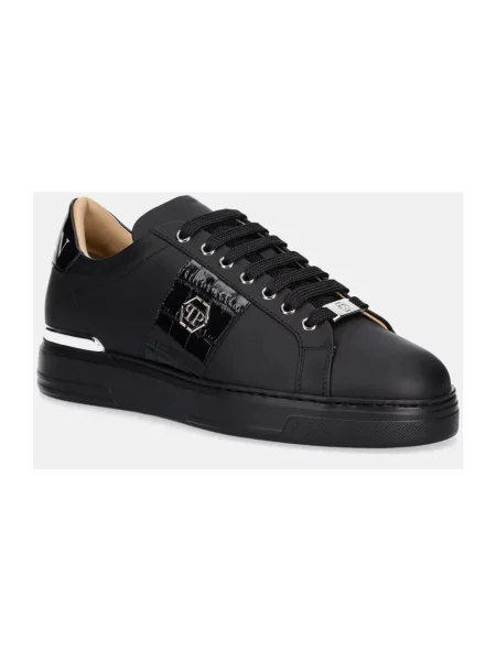 Sneakersy Philipp Plein skórzane czarne