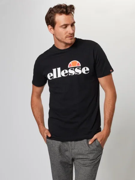 ELLESSE Majica Prado oranžna / melona / črna bela
