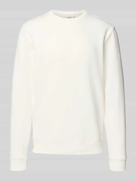 Bluza z okrągłym dekoltem i logo Blend biała