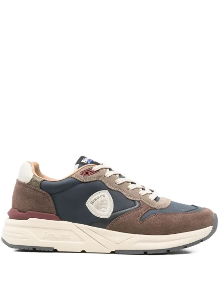 Sneakerși Blauer din piele albastru