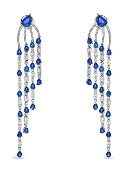 Cercei Jewels Aficionado argintiu