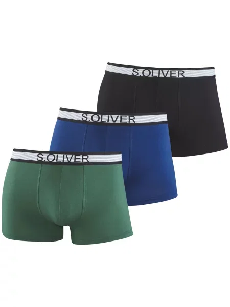 S.Oliver Boxeri albastru / verde / negru alb