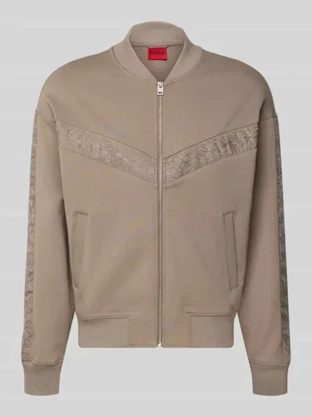 Bluza rozpinana o kroju oversized z mieszanki bawełny model DROMZIP' Hugo