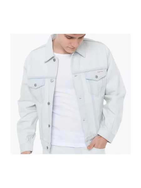 Džínsová bunda Calvin Klein Jeans modrá