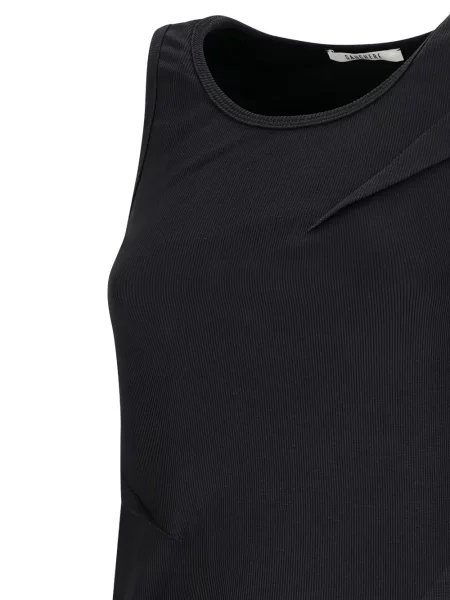 Top Gauchere s okruglim izrezom crna