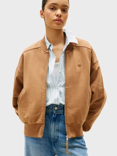 Махровий бомбер Tommy Hilfiger бежевий