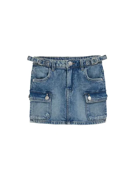 WE Fashion Fustă denim albastru