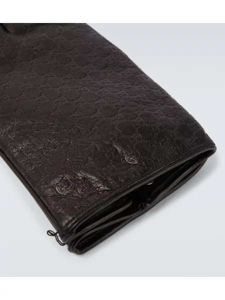 Mănuși Gucci din piele negru