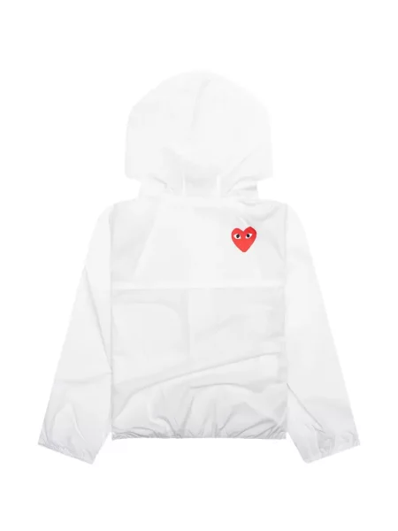 Kurtka dziecięca Comme Des Garcons Play biała