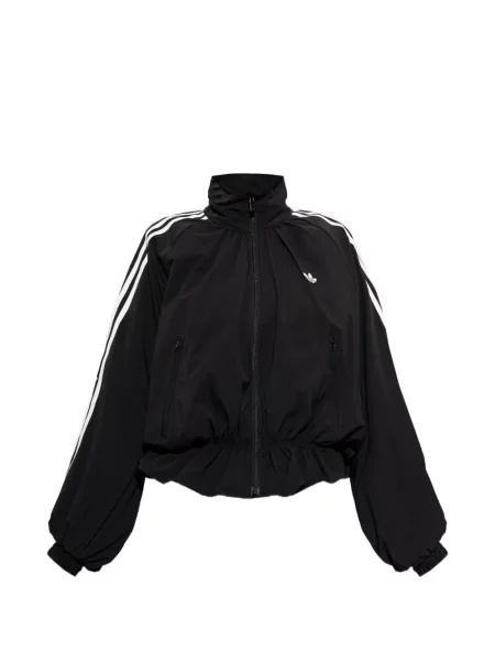 Τρέξιμο παντελόνι Adidas με κορδόνι με βολάν μαύρο
