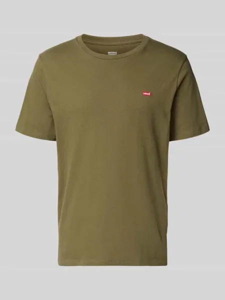 T-shirt z wyhaftowanym logo Levi's zielona