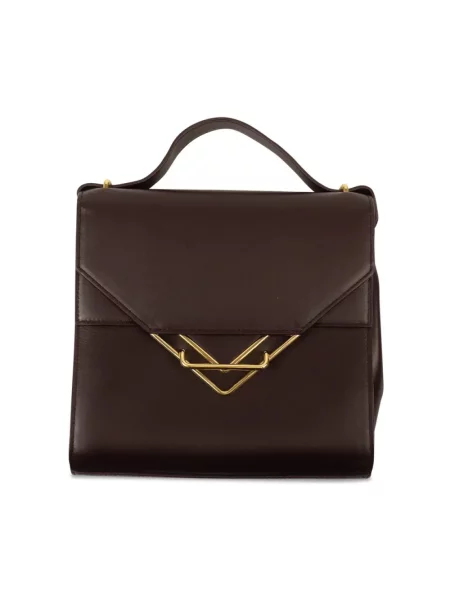 Torebka Bottega Veneta skórzana brązowa