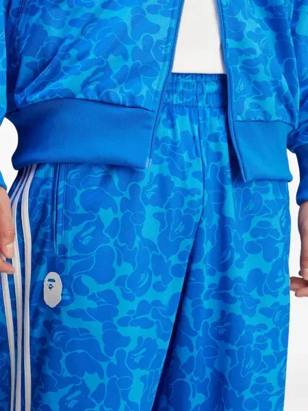 Sneakerși Adidas Predator cu broderie cu dungi din piele de căprioară albastru