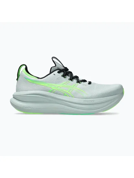 Férfi futócipő ASICS Gel-Nimbus 28 cold moss/illuminate green. Méret: 46 EU zöld