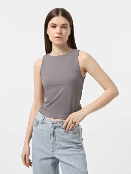 Майка Braska поліамід/еластан сірий