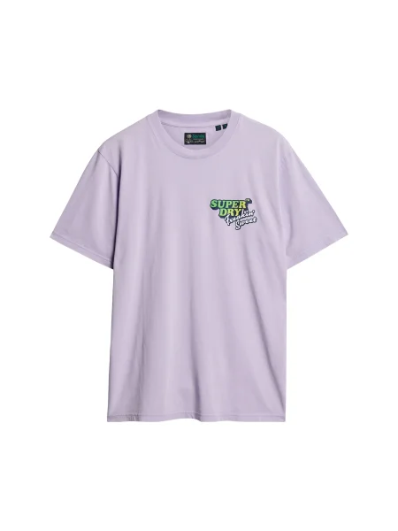 Superdry Majica Travel temno rumena / svetlo zelena / sivka bela