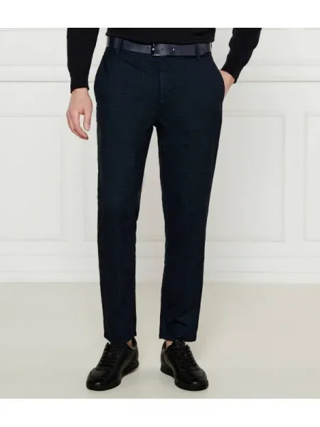 BOSS ORANGE Chino nadrág | Tapered fit kék