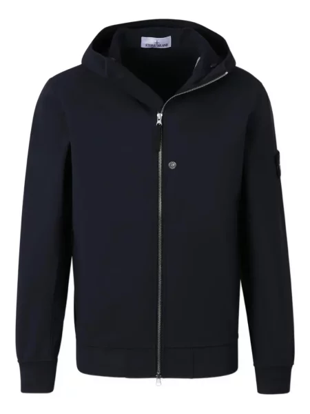 Džemperis su gobtuvu Stone Island akmenys mėlyna