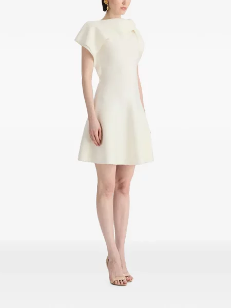 Rochie mini Oscar De La Renta tricotate drapată