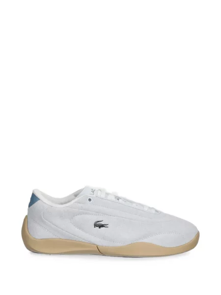 Sneakerși Lacoste din piele de căprioară gri