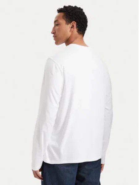 Tričko s dlhým rukávom Calvin Klein biela