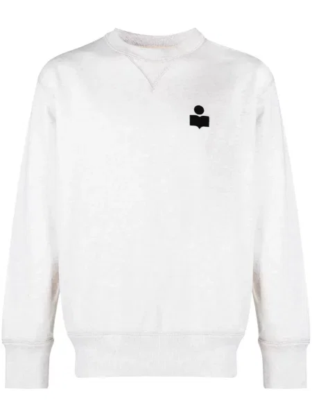 Hanorac crewneck Isabel Marant alb