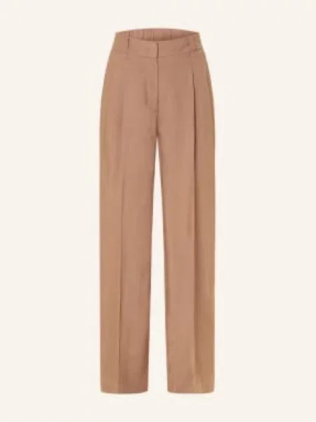 Opus Pants Kalhoty Moira hnědá