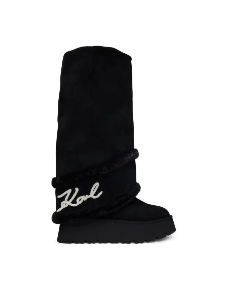 Ботуши KARL LAGERFELD Skylar черен