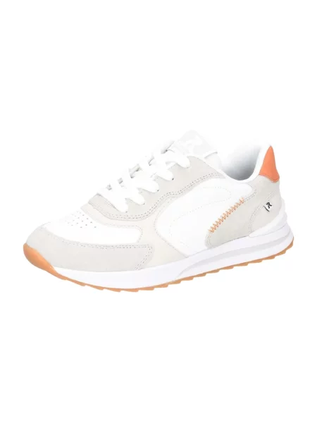 Sneakersy Rieker zamszowe białe