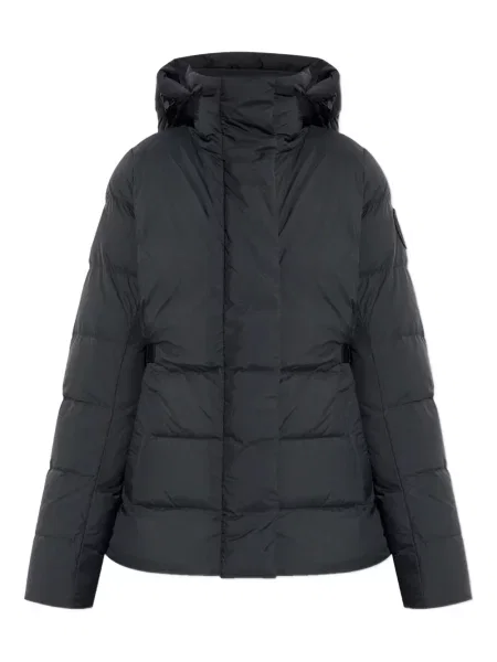 Geacă cu puf Canada Goose cu glugă negru