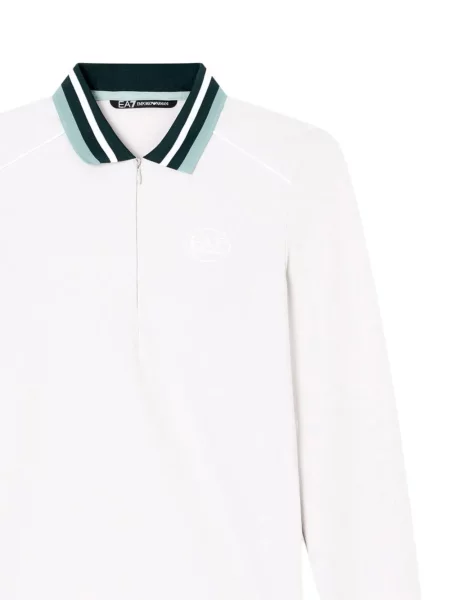 Csíkos golf felső Ea7 Emporio Armani fehér