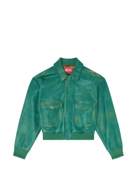 Geanta de piele Diesel verde