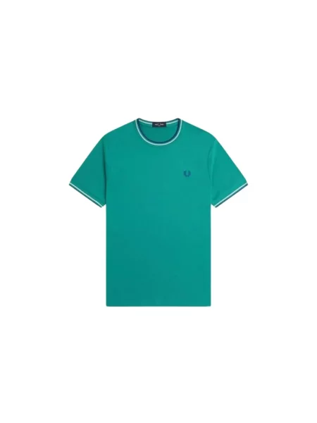 Koszulka Fred Perry ze sznurkiem zielona
