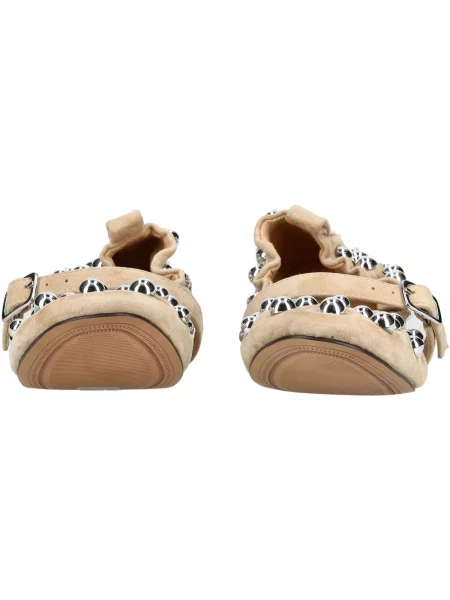 Baleríny Steve Madden se cvočky béžové