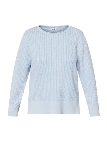 Dzianinowy sweter Lind niebieski