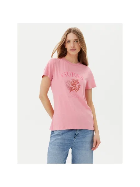 Футболка Guess розовая