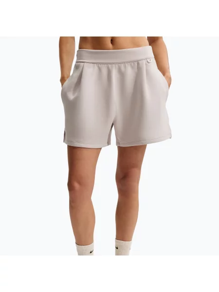 Pantaloni scurți de antrenament pentru femei Nike ImpossiblySoft cream Ii/cream Ii/college grey gri