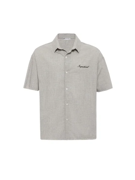 Dandalo Košile khaki offwhite černá