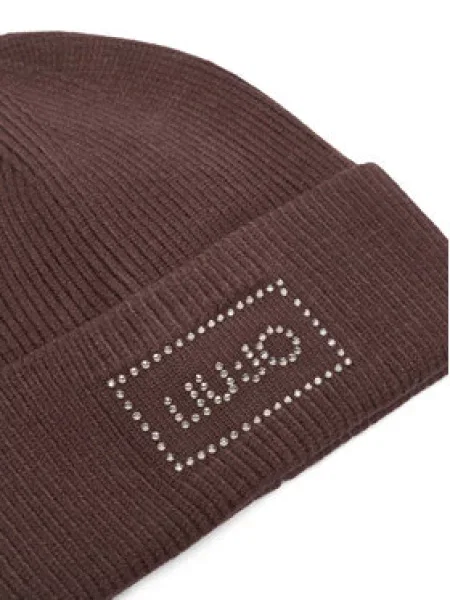 Liu Jo beanie kapa za žene s dodatkom vune smeđa
