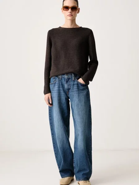 Levi's balonaste kavbojke MIDDY BALLOON modra