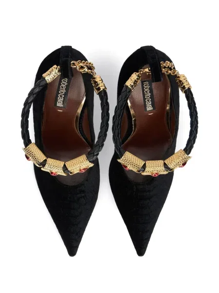 Pantofi cu toc Roberto Cavalli negru
