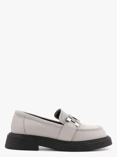 Шкіряні Лофери LeBERDES сірий