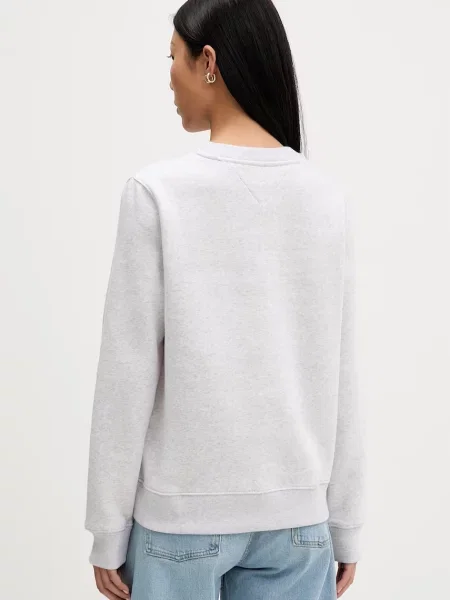 Tommy Jeans bluza z bawełny szara