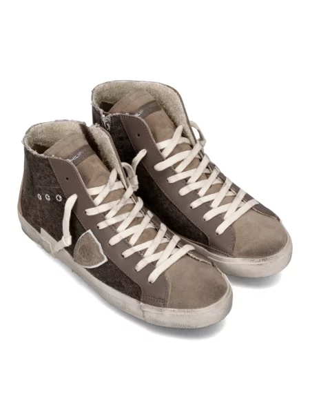 Buty do tenisa Philippe Model skórzane do tenisa brązowe