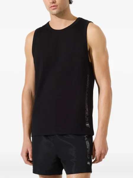 Cămașă Karl Lagerfeld cu imagine negru