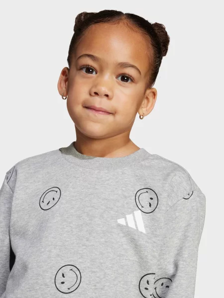 Дитячий Спортивний костюм adidas LK SMI JOG SET бавовна/поліестер сірий