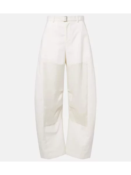 Pantaloni Sacai alb
