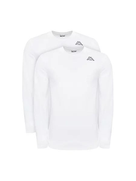 Kappa Set majica dugih rukava﻿ Logo Saro Regular Fit bijela