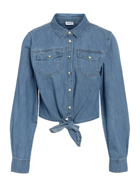 Noisy may Bluză NMHELSA denim albastru